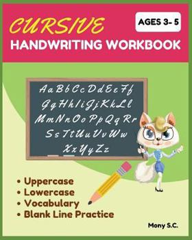 Paperback Cursive Handwriting Workbook: Beginning Cursive for Kids 3-5; Ready for Cursive Book