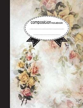 Composition Notebook, 8.5 x 11, 110 pages: Watercolor Flowers v.2: (Notebooks)