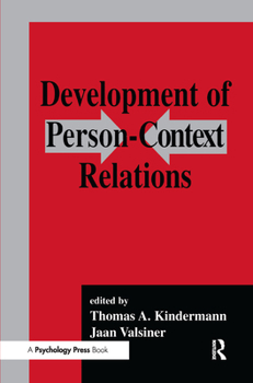 Hardcover Development of Person-context Relations Book