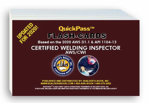 2020 Certified Welding Inspector AWS/CWI QuickPass™ Flash-Cards