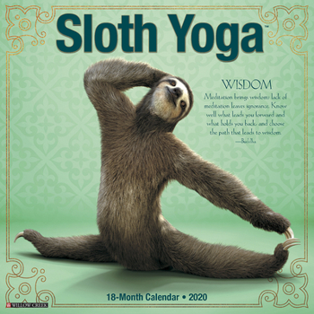 Calendar Sloth Yoga 2020 Mini Wall Calendar Book