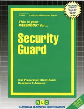 Spiral-bound Security Guard: Passbooks Study Guide Book