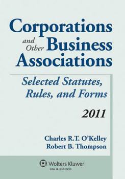 Paperback Corporations & Other Business Associations, 2011 Statutory Supplement Book