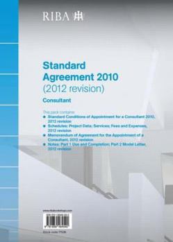Paperback Riba Standard Agreement 2010 (2012 Revision): Consultant Book