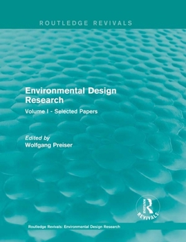 Paperback Environmental Design Research: Volume one selected papers Book