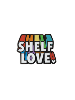 Paperback Shelf Love Enamel Pin Book