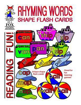 Paperback Rhyming Words Shape Flash Cards Book