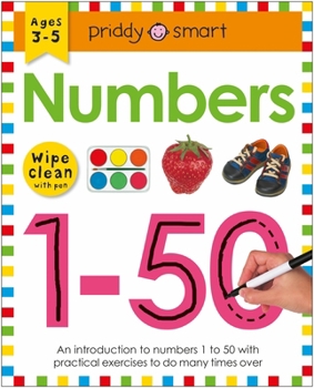 Spiral-bound Wipe Clean Workbook: Numbers 1-50: Ages 3-5; Wipe-Clean with Pen Book