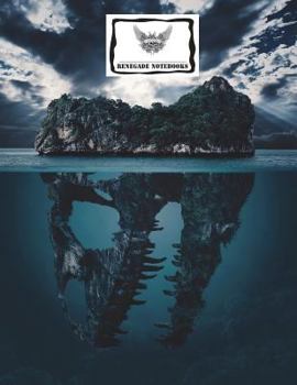 Reversed Cornell Note Paper Notebook Cornell Note-Taking System 8. 5x11 150 Page : Skull Island Cover Design