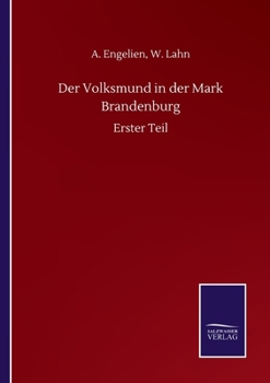 Paperback Der Volksmund in der Mark Brandenburg: Erster Teil [German] Book