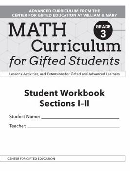 Paperback Math Curriculum for Gifted Students: Lessons, Activities, and Extensions for Gifted and Advanced Learners, Student Workbooks, Sections I-II (Set of 5) Book