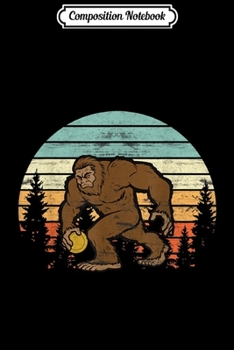 Composition Notebook: Funny Disc Golf Gift Bigfoot Disc Golf Player Boy Girl  Journal/Notebook Blank Lined Ruled 6x9 100 Pages