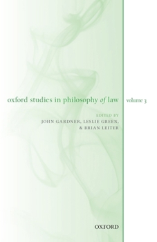 Paperback Oxford Studies in Philosophy of Law Volume 3 Book