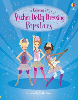 Paperback Sticker Dolly Dressing Popstars Book