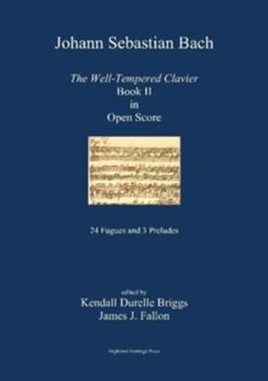 Paperback J. S. Bach the Well-Tempered Clavier Book II in Open Score Book