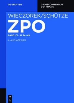 Hardcover §§ 24-49 (Großkommentare der Praxis, 1/2) (German Edition) [German] Book