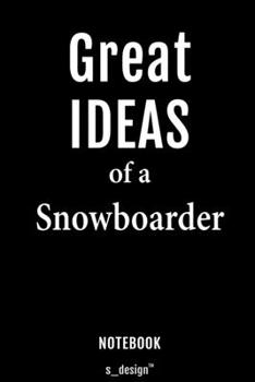 Notebook for Snowboarders / Snowboarder: awesome handy Note Book [120 blank lined ruled pages]