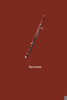 Paperback Bassoon: Blank Sheet Music Journal 6" x 9" 100 pages Minimal Design Book