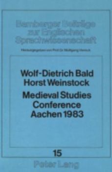 Paperback Medieval Studies Conference Aachen 1983: Language and Literature Book