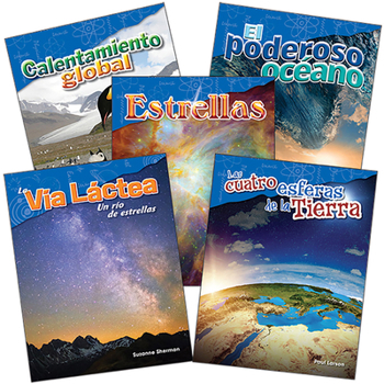 Paperback Earth and Space Science Grade 5 Spanish: 5-Book Set [Spanish] Book