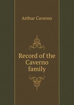 Paperback Record of the Caverno family Book