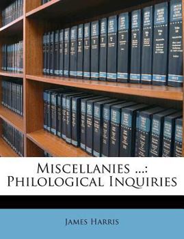 Paperback Miscellanies ...: Philological Inquiries Book