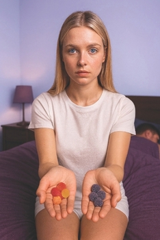 Paperback The Purple Gummies: One Chew, One Card: A taste of truth - a card of consequence. Book