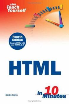 Paperback Sams Teach Yourself HTML in 10 Minutes Book