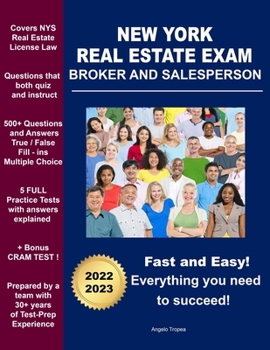 Paperback New York Real Estate Exam Broker and Salesperson Book