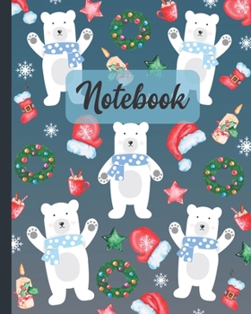 Paperback Notebook: Polar Bear - Animals Diary / Notes / Track / Log / Journal, Book Gifts For Women Men Kids Teens Girls Boys Friends 8x1 Book