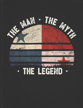 The Man The Myth The Legend: Panama Flag Sunset Personalized Gift Idea for Panamanian Coworker Friend or Boss  2020 Calendar Daily Weekly Monthly Planner Organizer
