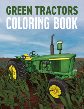 Paperback Green Tractors Coloring Book