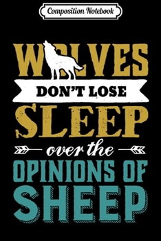 Composition Notebook: Vintage Retro Wolves Don't Lose Sleep Journal/Notebook Blank Lined Ruled 6x9 100 Pages