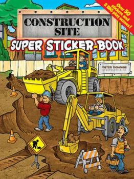 Paperback Construction Site Super Sticker Book