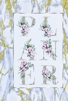 Planer: für das Jahr 2020 | Taschenkalender für Januar bis Dezember | Wochenplaner im edlen blauen Marmor Muster | Marble Pattern | Plane, Organisiere und notiere (German Edition)