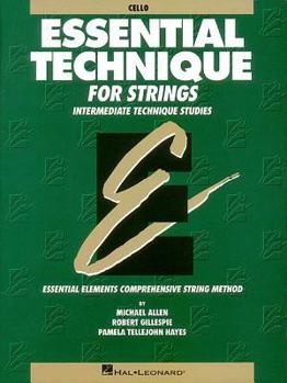 Paperback Essential Technique for Strings (Original Series): Cello Book