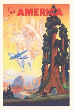 Paperback Vintage Journal America Travel Poster, Sequoias Book