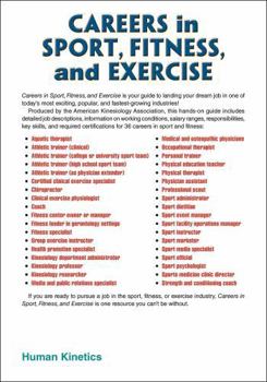 Paperback Careers in Sport, Fitness, and Exercise Book