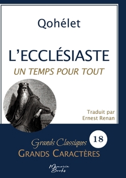 Paperback L'Ecclésiaste en grands caractères: Police Arial 18 facile à lire [French] Book