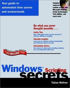 Paperback Windows Scripting Secrets [With CDROM] Book