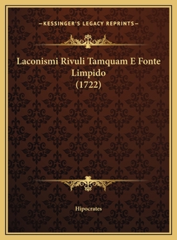Laconismi Rivuli Tamquam E Fonte Limpido