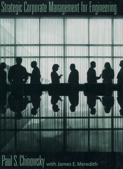 Hardcover Strategic Corporate Management for Engineering Book