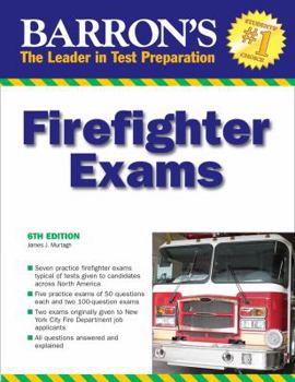 Paperback Barron's Firefighter Exams Book