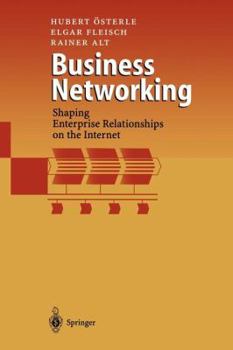 Paperback Business Networking: Shaping Enterprise Relationships on the Internet Book