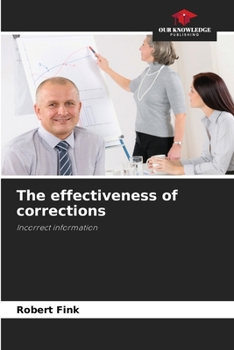 Paperback The effectiveness of corrections Book
