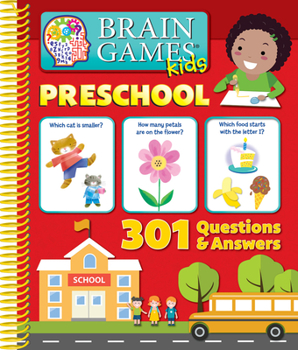Hardcover Brain Games Kids - Preschool - 301 Questions and Answers - Pi Kids Book