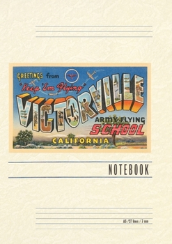 Paperback Vintage Lined Notebook Greetings from Victorville, California Book