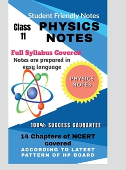 Hardcover XI Physics Notes: According to Latest Pattern Book
