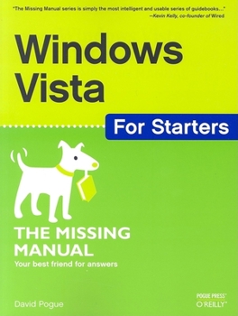 Paperback Windows Vista for Starters: The Missing Manual Book