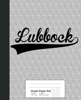 Paperback Graph Paper 5x5: LUBBOCK Notebook Book